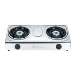 Boscon Auto Ignition Table Top Gas Cooker-2 Burner-Silver BOS-GS012