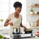 Boscon Auto Ignition Table Top Gas Cooker-2 Burner-Silver BOS-GS012